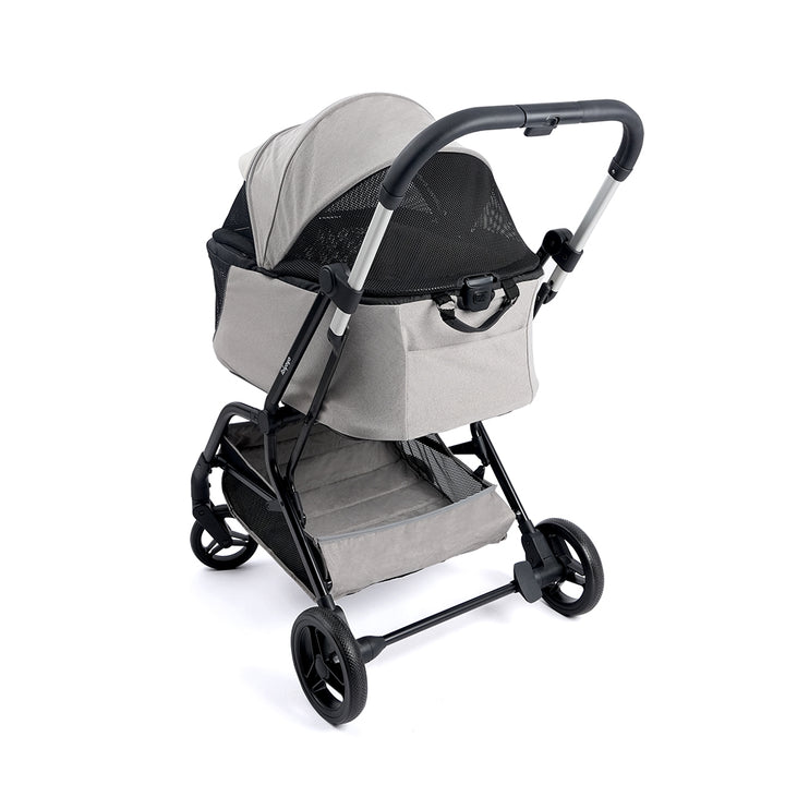 Ibiyaya InstaCollapse Detachable Dog Stroller – Taupe Up to 25Kg