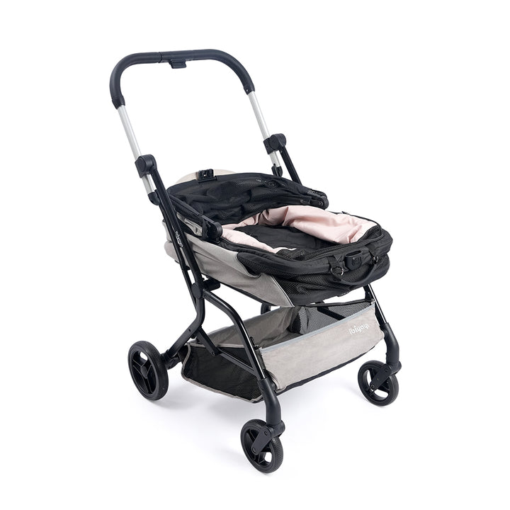 Ibiyaya InstaCollapse Detachable Dog Stroller – Taupe Up to 25Kg