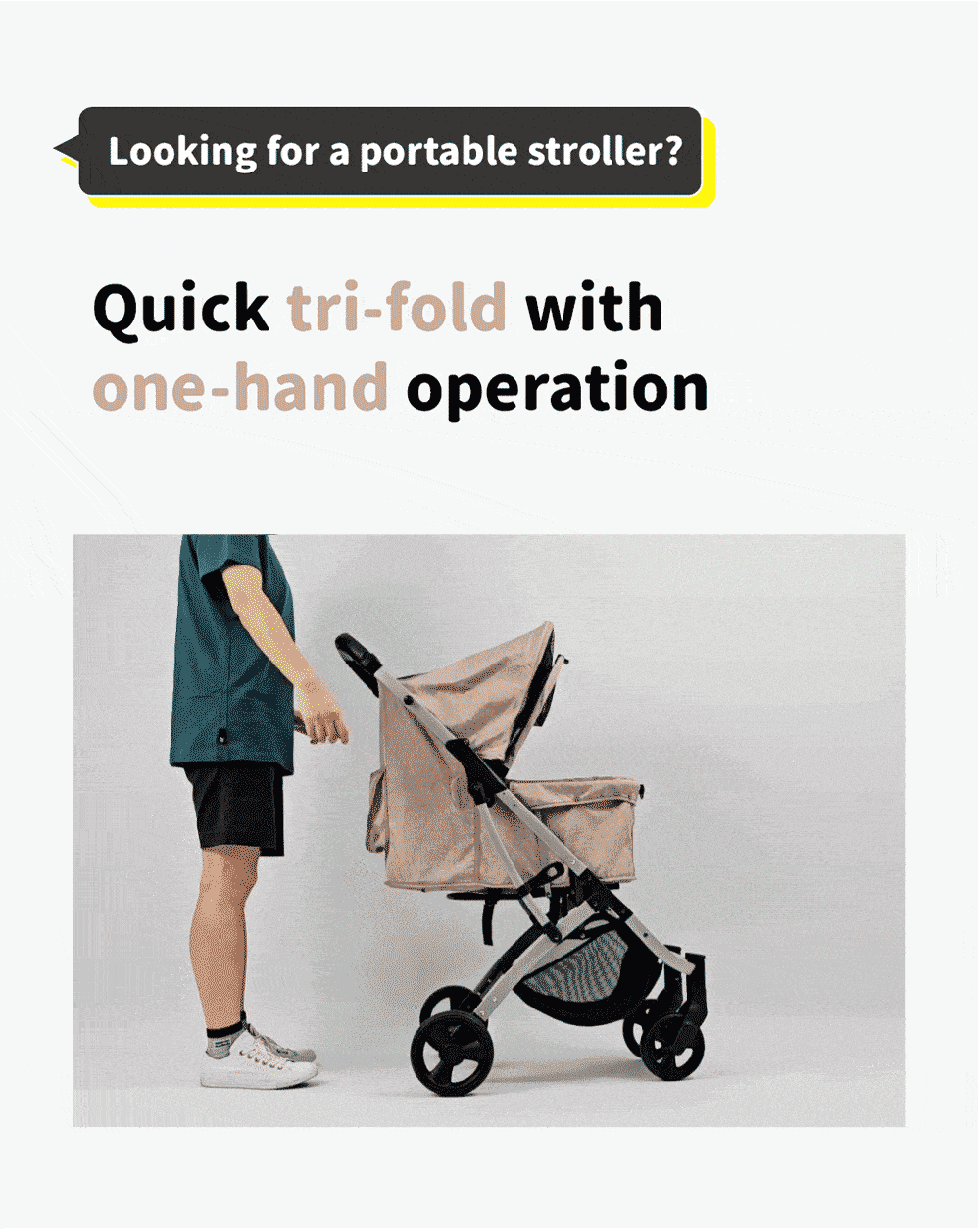 Ibiyaya Speedy Fold Pet Buggy Evolution - NEW & IMPROVED Pet Stroller Up to 20Kg