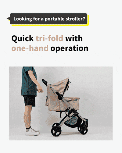 Ibiyaya Speedy Fold Pet Buggy Evolution - NEW & IMPROVED Pet Stroller Up to 20Kg