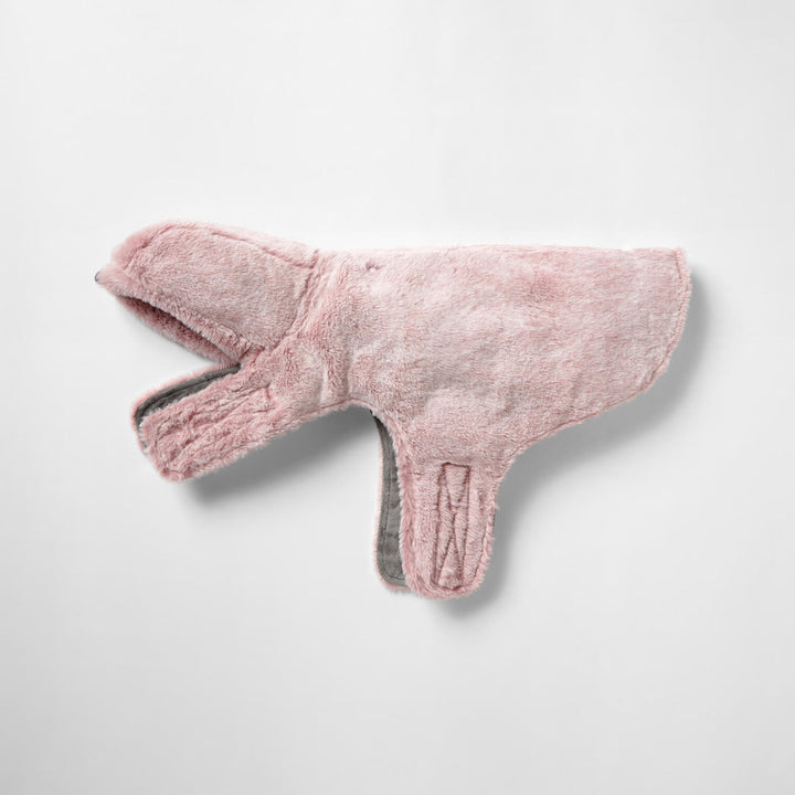 Snooza Wear Pink Faux Fur Dog Coat with Hood