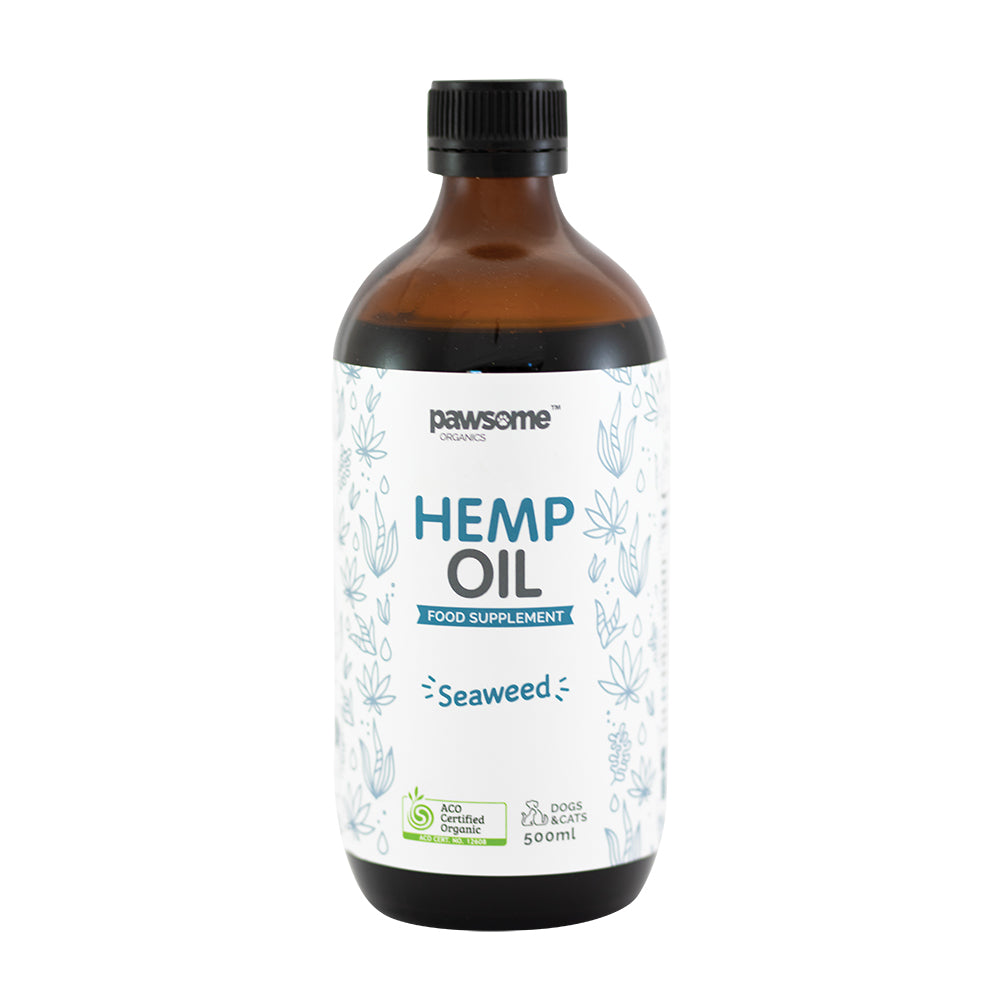 Pawsome Organics Hemp Oil and Seaweed For Pets