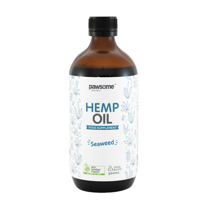 Pawsome Organics Hemp Oil and Seaweed For Pets