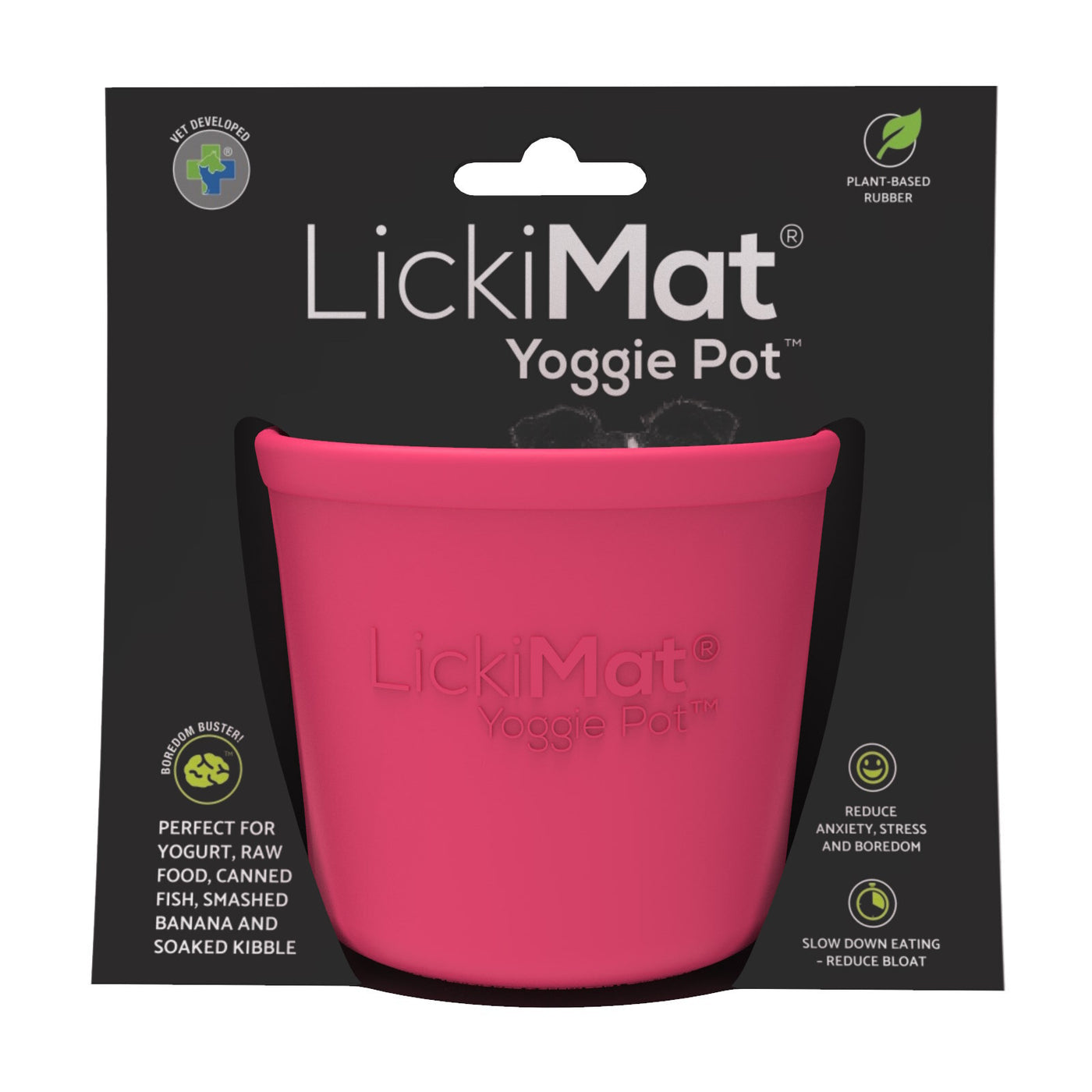 LickiMat Yoggie Pot Slow Feeder Dog Bowl