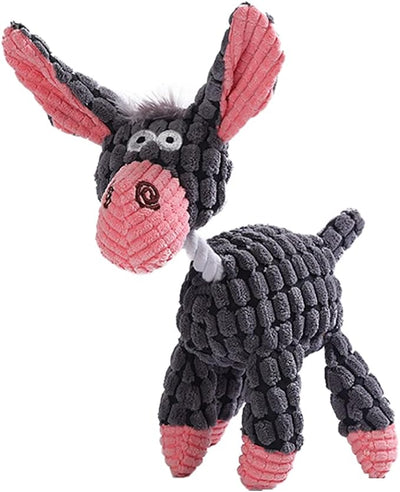 Muddy Paw Friends Little Donkey Squeaky Plush Toy for Dogs