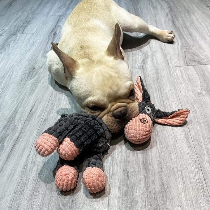 Muddy Paw Friends Little Donkey Squeaky Plush Toy for Dogs