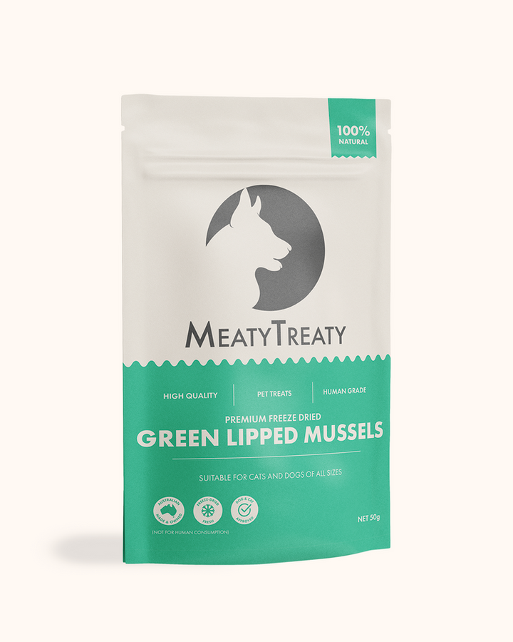 Meaty Treaty Freeze Dried Australian Green Lipped Mussels 50g