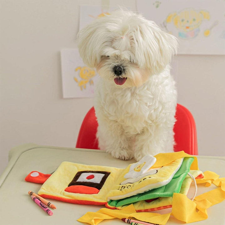 Boredom Buster Pet Play Book Interactive Snuffle Toy For Dogs
