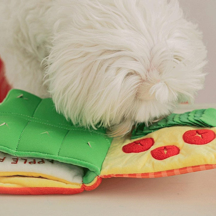 Boredom Buster Pet Play Book Interactive Snuffle Toy For Dogs