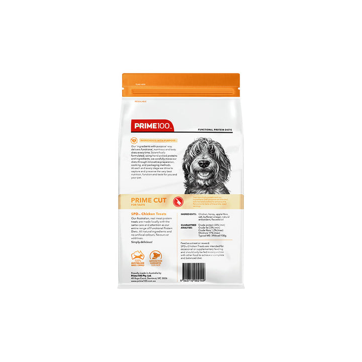 Prime100 SPD Prime Cut Treats For Dogs-Chicken Treats 100g