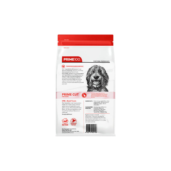 Prime100 SPD Prime Cut Treats For Dogs-Duck Treats 100g