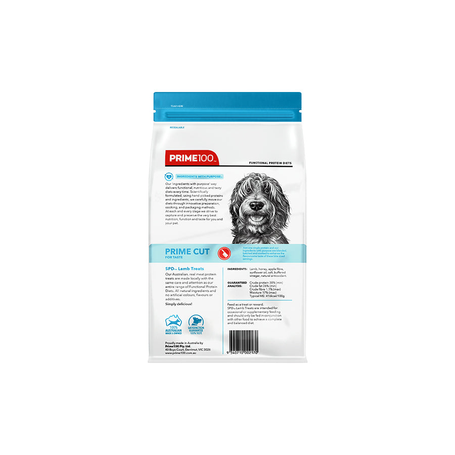 Prime100 SPD Prime Cut Treats For Dogs-Lamb Treats 100g