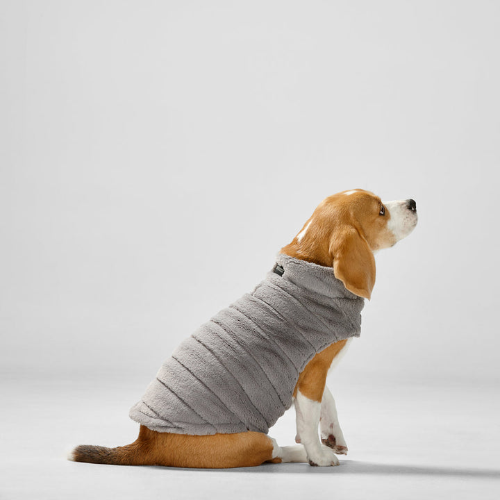 Snooza Wear Faux Fur Puffer Jacket Cloud Grey