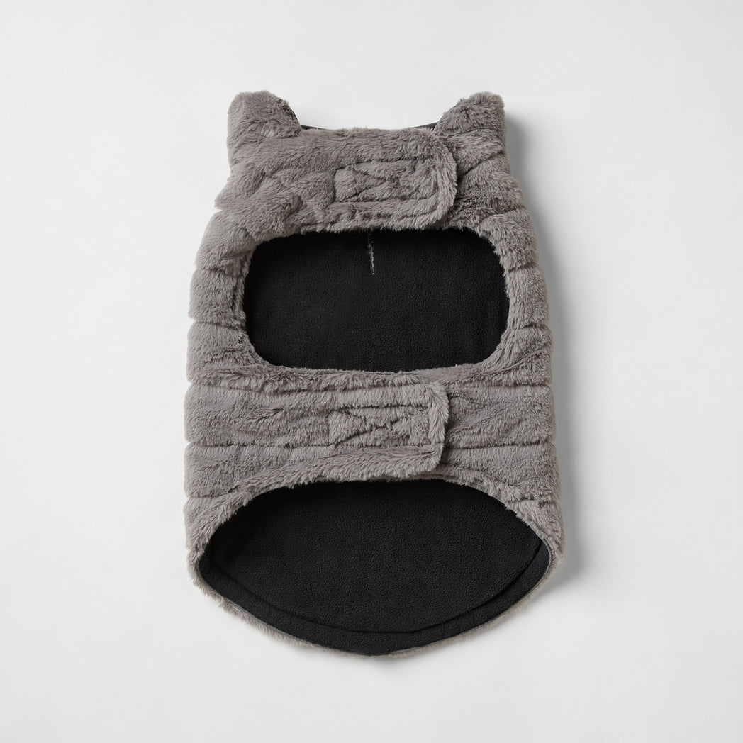 Snooza Wear Faux Fur Puffer Jacket Cloud Grey