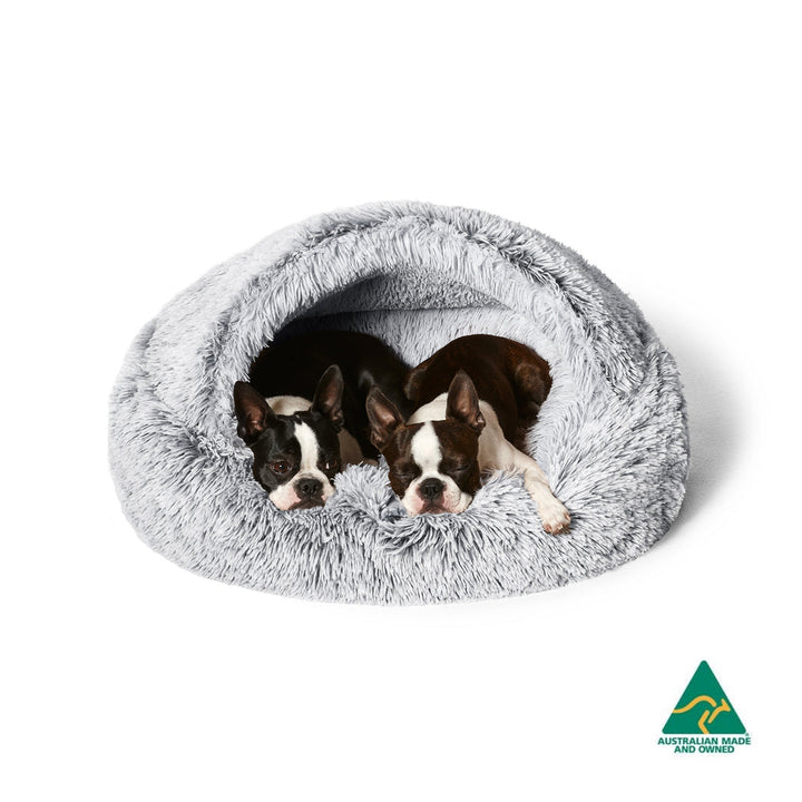 Snooza Calming Hoodie Cuddler For Dog and Cat -- Silver Fox