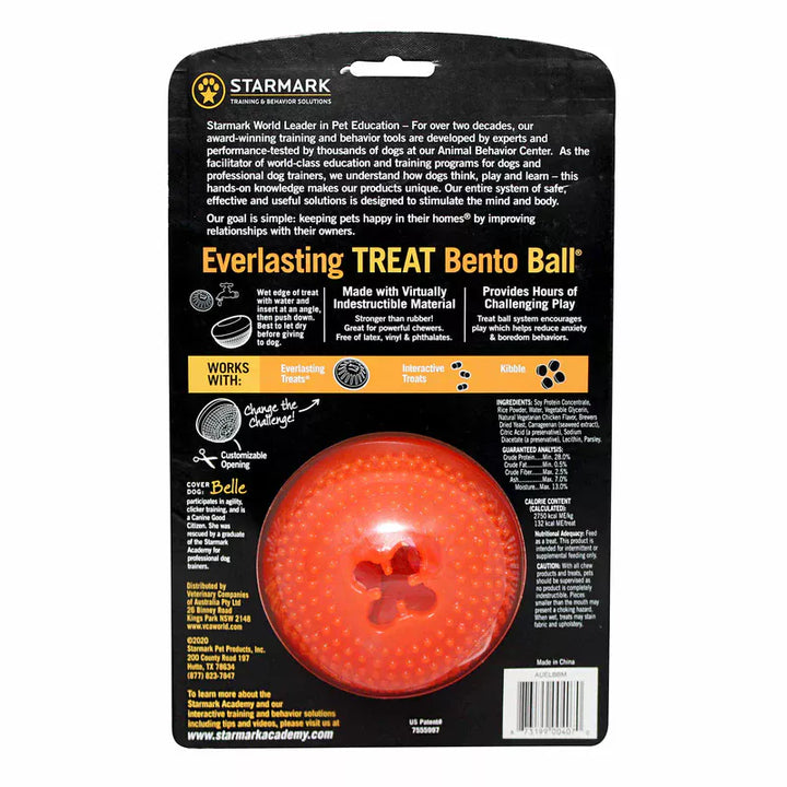 Starmark Everlasting Bento Ball Dog Chew & Interactive Toy