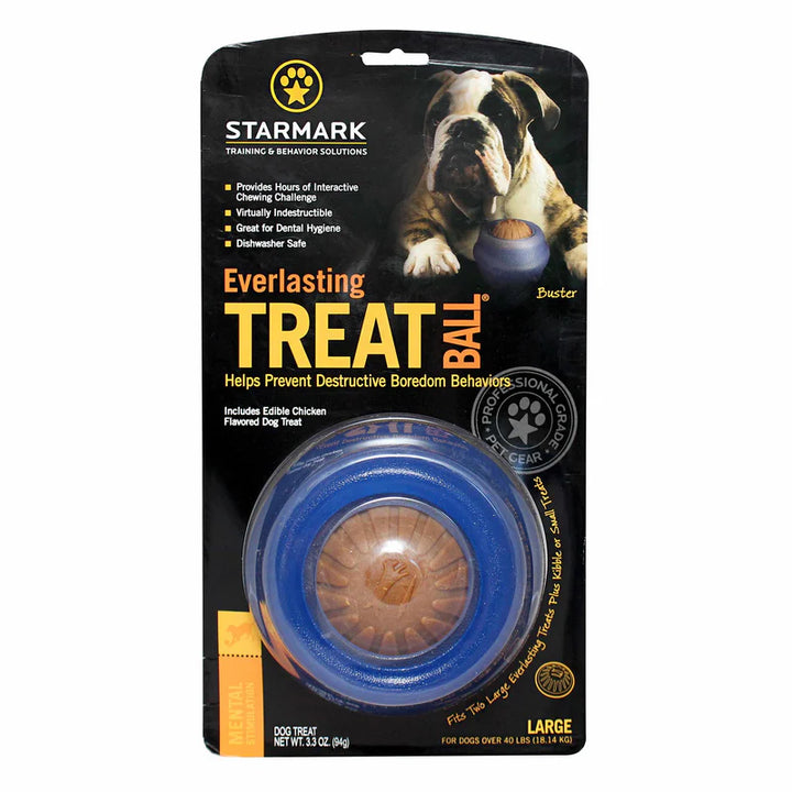 Starmark Everlasting Treat Ball- Dog Chew & Interactive Toy