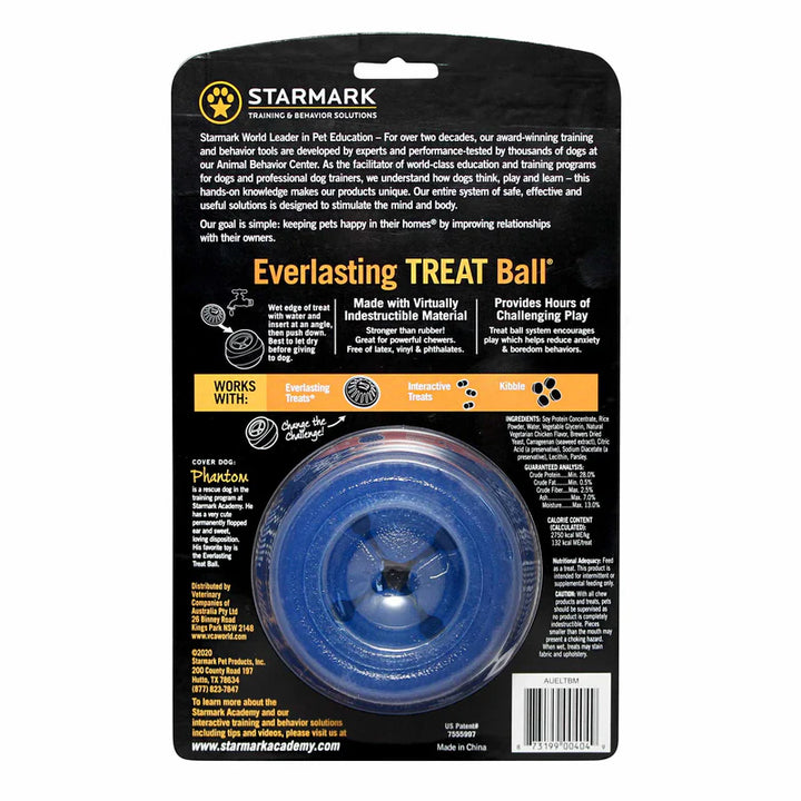 Starmark Everlasting Treat Ball- Dog Chew & Interactive Toy