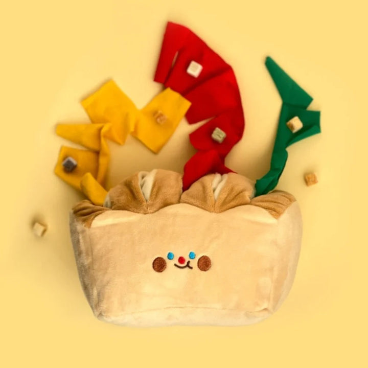 Boredom Buster Pet Toast Bread Interactive Toy for Dogs
