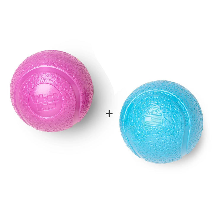 West Paw Boundr Fetch Dog Toys - Pack of 2 Balls