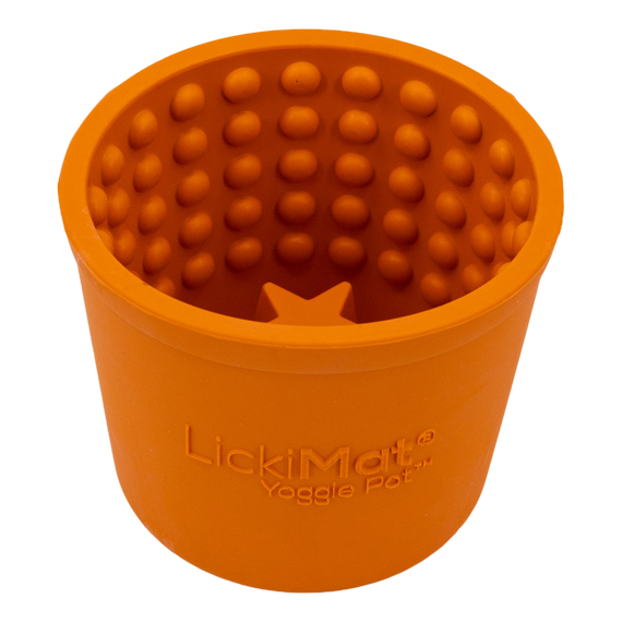 LickiMat Yoggie Pot Slow Feeder Dog Bowl