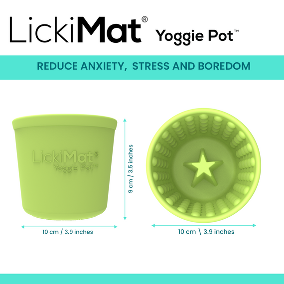 LickiMat Yoggie Pot Slow Feeder Dog Bowl