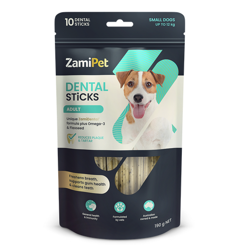 ZamiPet Dental Sticks Adult Small Dogs 10 Sticks