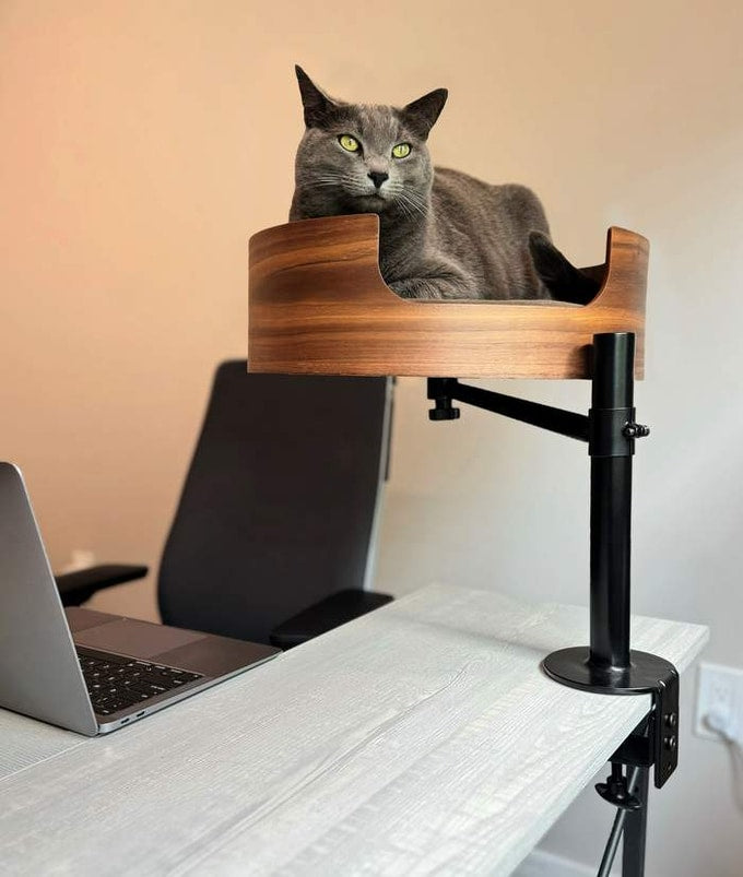 Desk Nest Cat Bed The Purrfect Cat Bed for Your Desk Up to 11.3kg