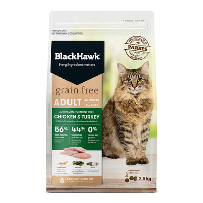 Black Hawk GRAIN FREE Chicken & Turkey Cat Food -- Adult Cat
