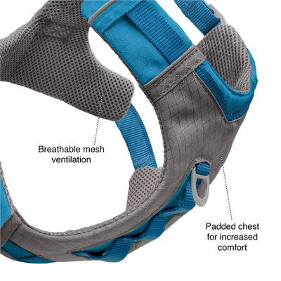 Kurgo Journey Air Dog Harness in Grey and Black