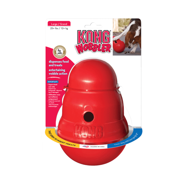 KONG Wobbler Treat Dispensing Dog Toy