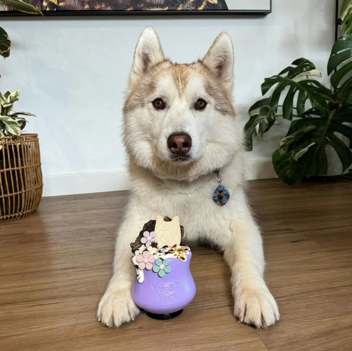West Paw Toppl Treat Dispensing Dog Toy --  Lavender