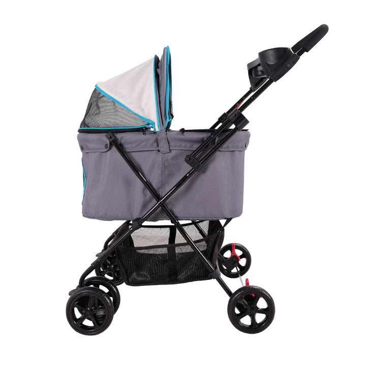 Ibiyaya Easy Strolling Pet Buggy Up to 20kg -- Simple Gray