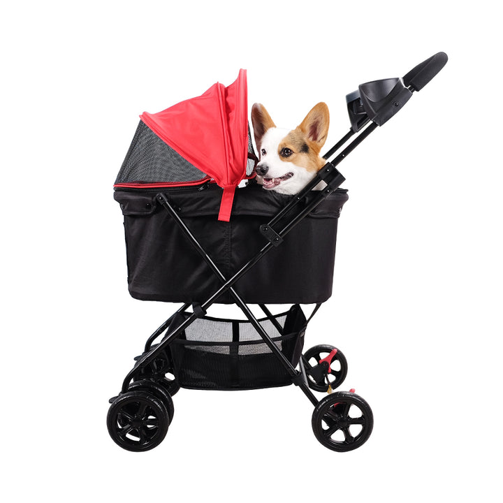 Ibiyaya Easy Strolling Pet Buggy Up to 20kg -- Rouge Red