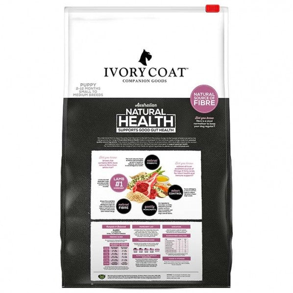 Ivory Coat Healthy Gut Puppy Lamb & Brown Rice Dog Food - Muddy Paw Shop