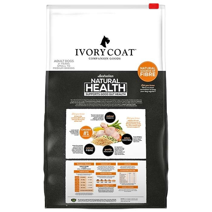 Ivory Coat Healthy Gut Chicken & Brown Rice Adult Dog Food - Muddy Paw Shop
