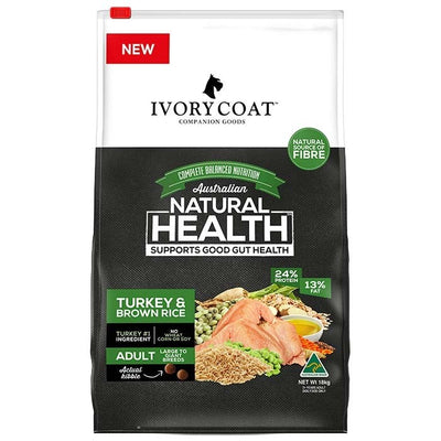 Ivory Coat Healthy Gut Large Breed Turkey & Brown Rice Adult Dog Food - Muddy Paw Shop