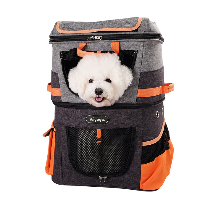 Ibiyaya Two-tier Pet Backpack Up to 12kg
