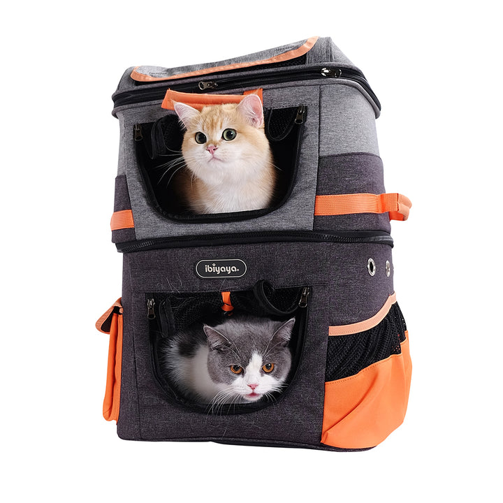 Ibiyaya Two-tier Pet Backpack Up to 12kg