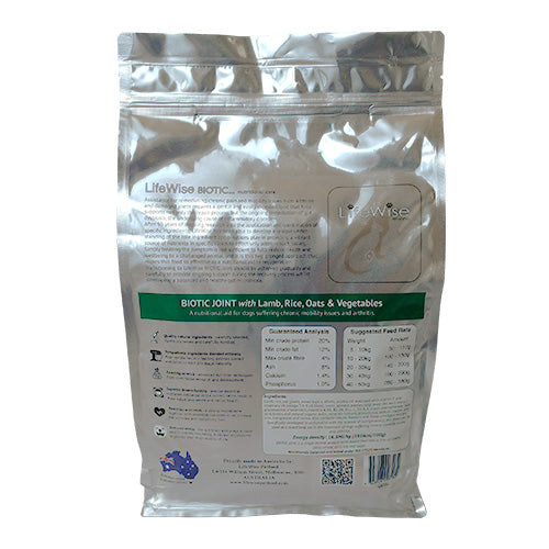 LifeWise BIOTIC JOINT with lamb, rice oats and vegetables - Muddy Paw Shop