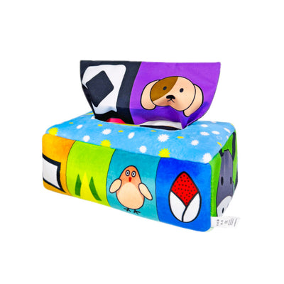 Boredom Buster Pet The Tissue Box Interactive Toy for Dogs Puzzle Design