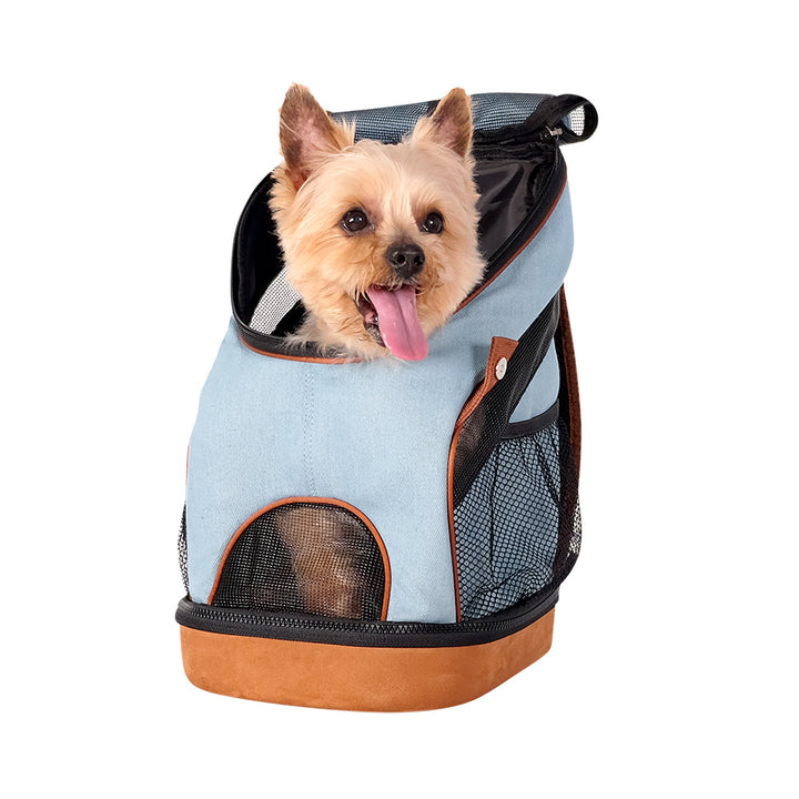 Ibiyaya New Denim Fun Lightweight Pet Backpack Up to 5kg