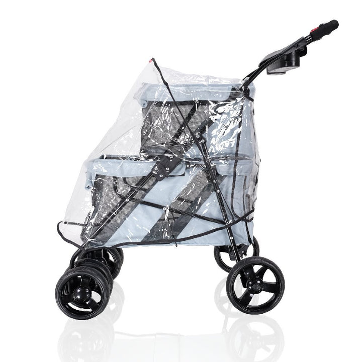 IBIYAYA Universal Pet Stroller Rain Cover for Turbo, EVA ,Speedy Fold,Double Decker,Cloud 9 and more models