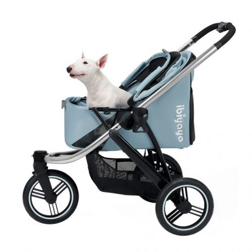 Ibiyaya The Beast 3-Wheel All-Terrain Pet Jogging Stroller Up To 25Kg - Flash Grey