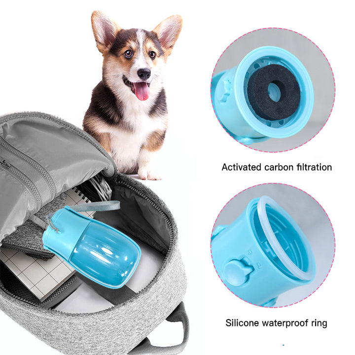 Foldable and Portable Pet Outdoor Travel Water Bottle 300ml