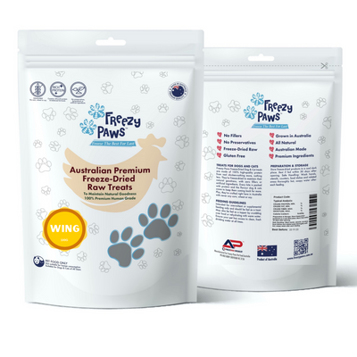 Freezy Paws Freeze Dried Chicken Wings Dog And Cat Treats 100g