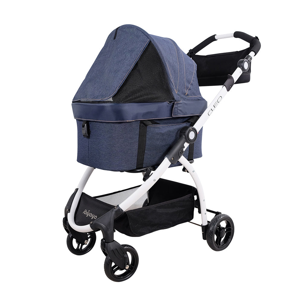 Ibiyaya New CLEO Pet Stroller & Car Seat Travel System in Blue Jeans Up to 20kg