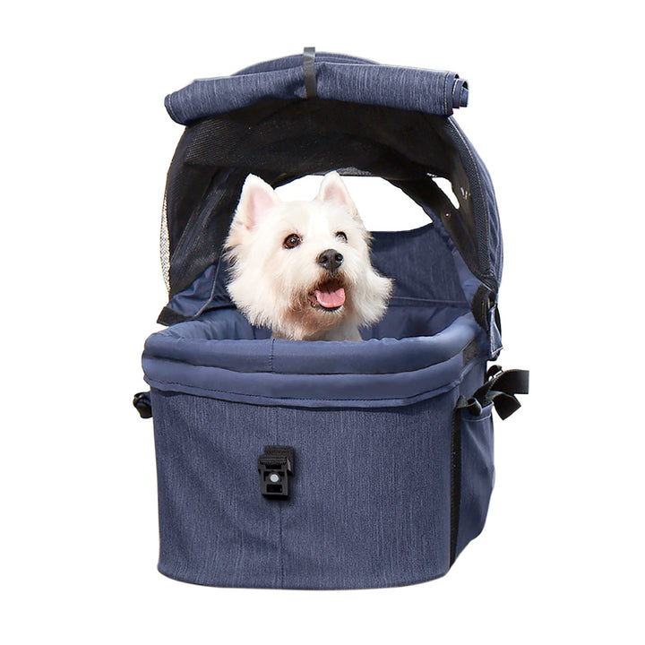 Ibiyaya New CLEO Pet Stroller & Car Seat Travel System in Blue Jeans Up to 20kg