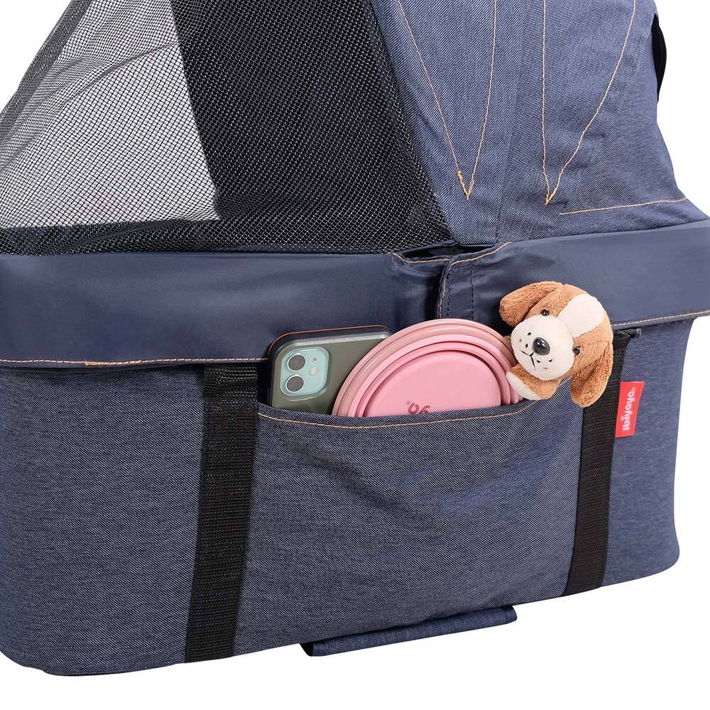 Ibiyaya New CLEO Pet Stroller & Car Seat Travel System in Blue Jeans Up to 20kg