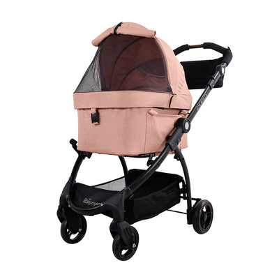 Ibiyaya New CLEO Pet Stroller & Car Seat Travel System in Coral Pink Up to 20kg